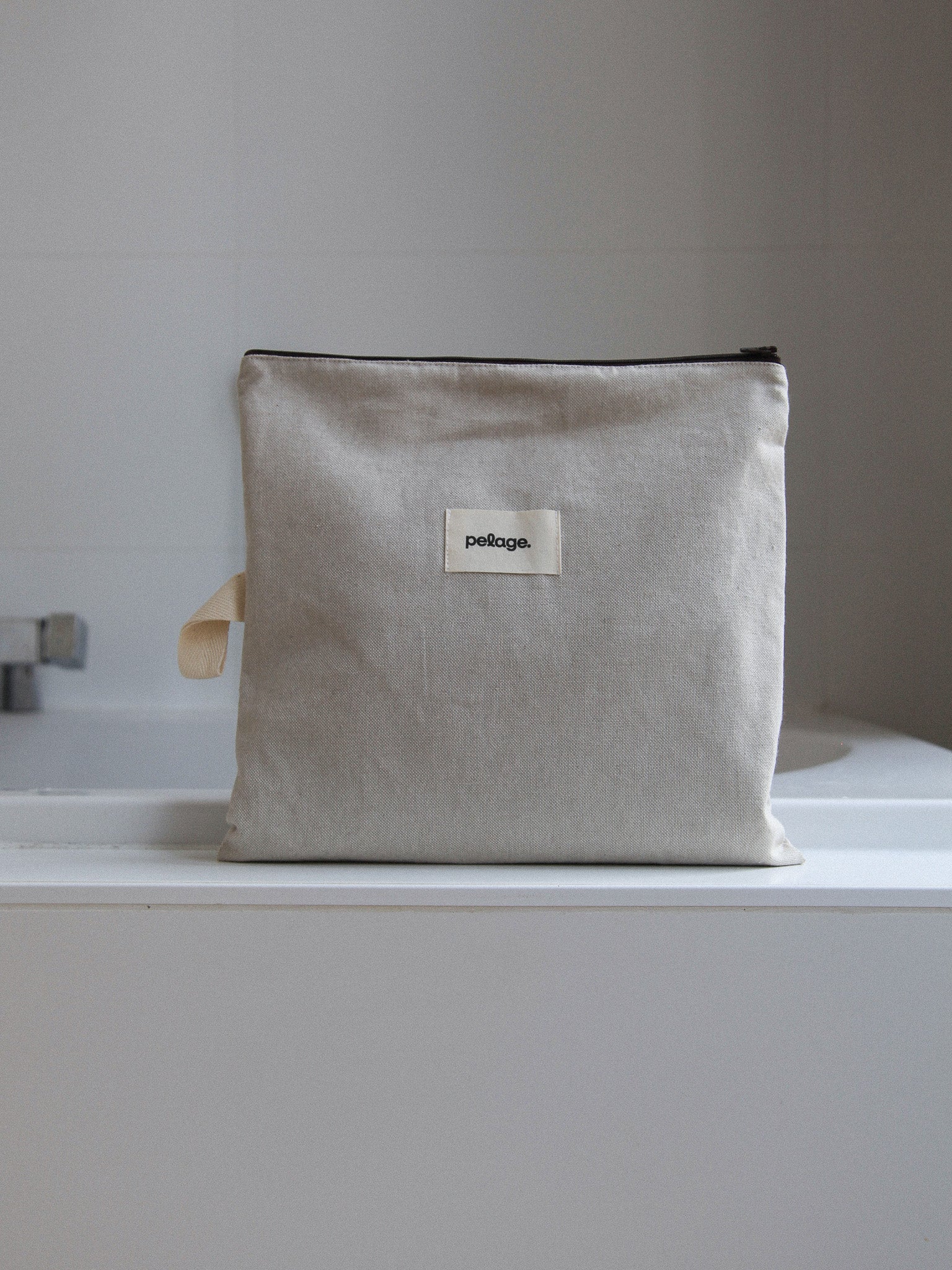 the pouch.