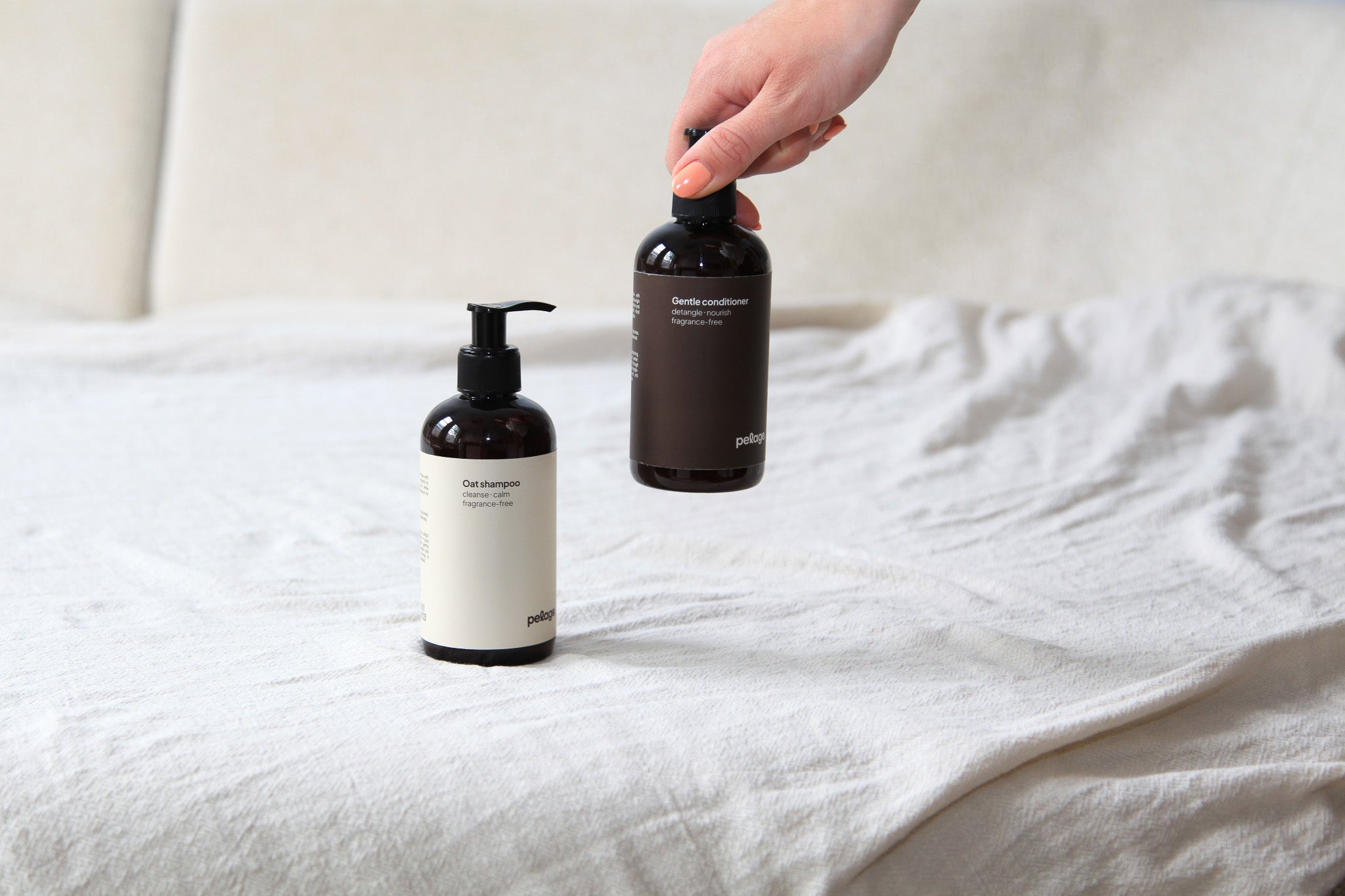 the conditioner.