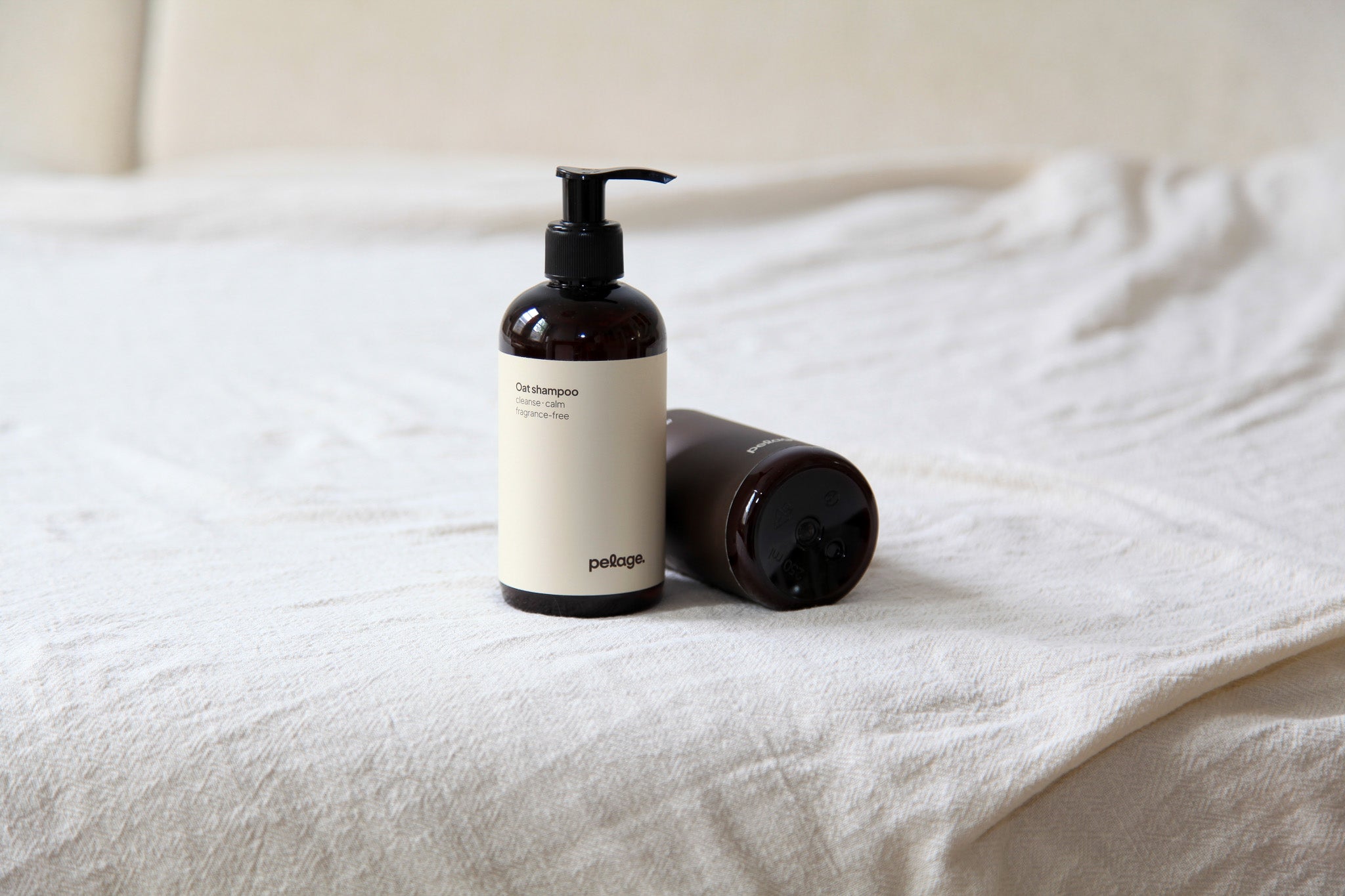the shampoo.