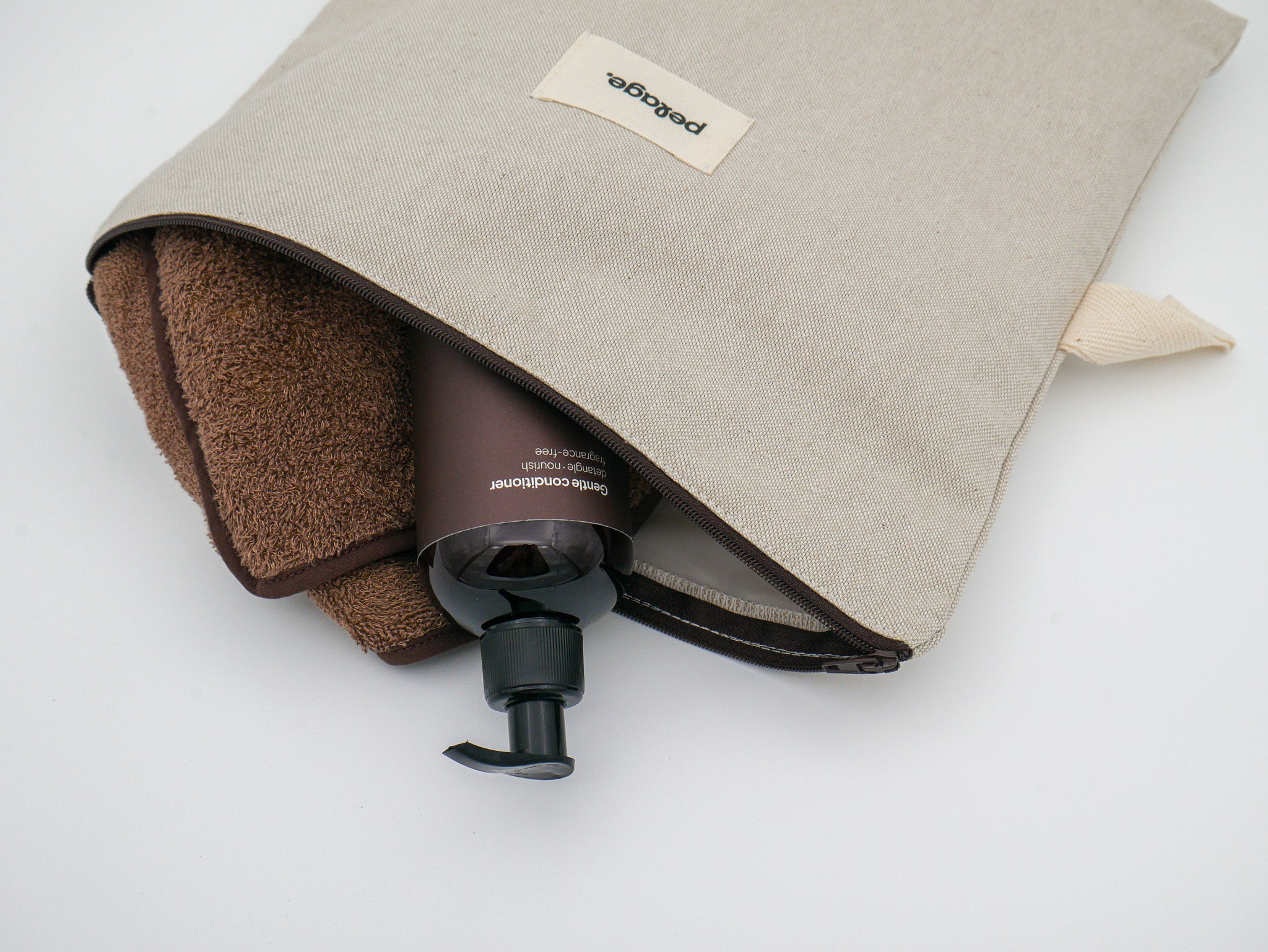 the pouch.